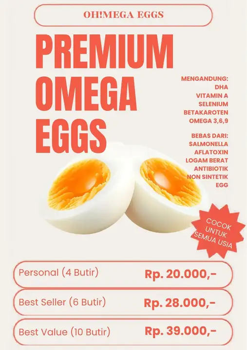 Produk dari supplier ohmega.eggs — Hasil Tani & Buah