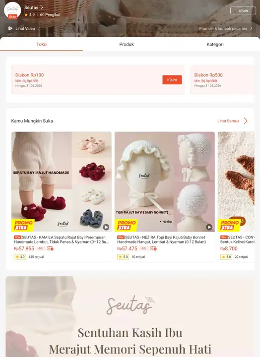 Produk dari supplier lindawfrdn — Baju Anak & Bayi
