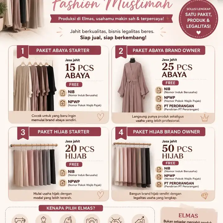 Produk dari supplier elmas_hijab — Hijab & Busana Muslim